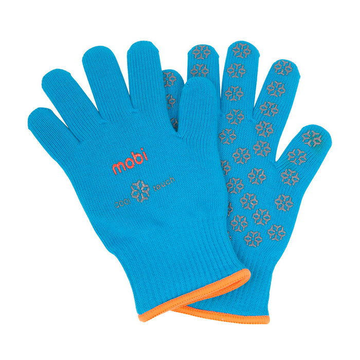 Mobi Cool Touch Heat Resistant Oven Glove Pair, Blue (Small)