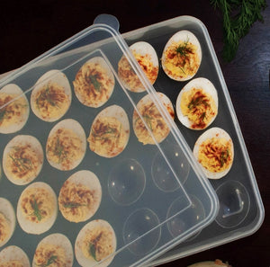 Kitchen Basics Devilled Egg Carrier with Lid