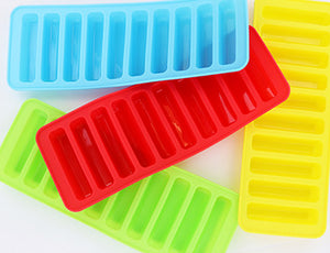 Krumbs Kitchen Silicone Ice Cube Stick Tray, Red