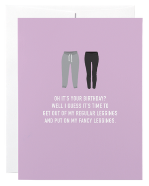 Classy Cards Greeting Card, Leggings (Birthday)