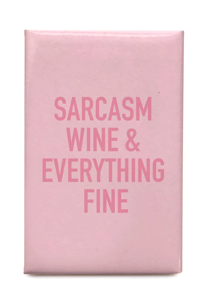 Classy Cards Magnet, Sarcasm Wine