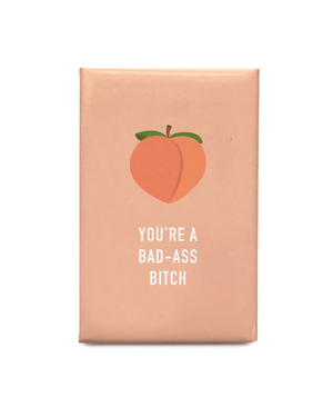 Classy Cards Magnet, Peach (Bad Ass Bitch)