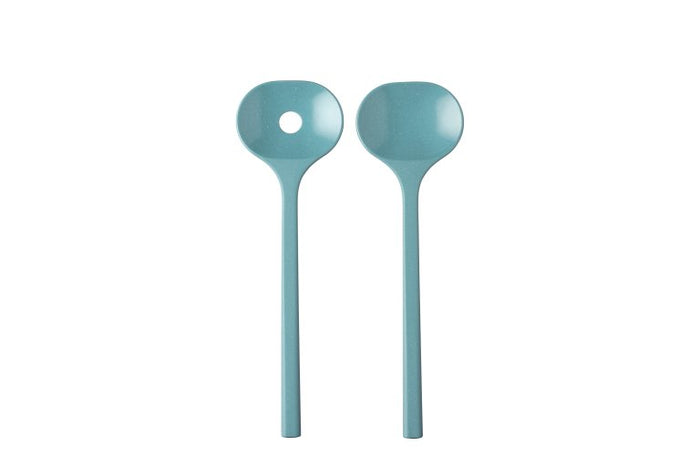 Mepal BLOOM Salad Server Set, Pebble Green