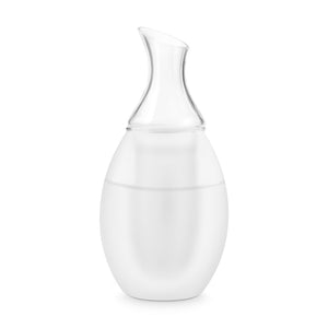 Final Touch Sake Decanter Set, Frosted White