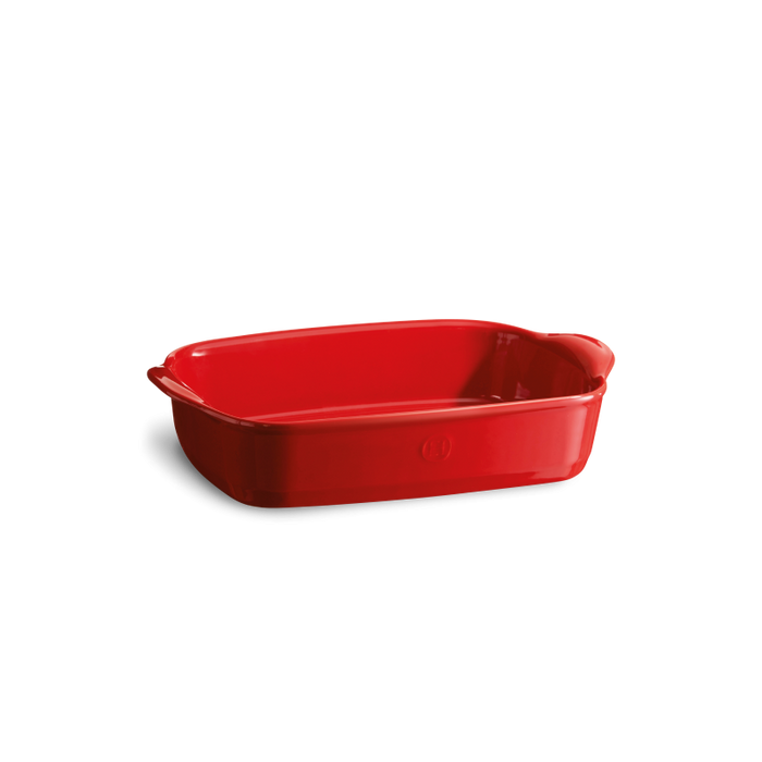 Emile Henry Small Rectangular Oven Dish, Grand Cru (Burgundy Red)