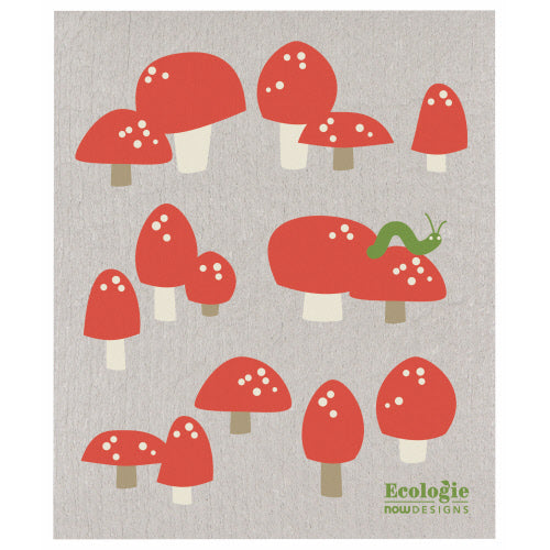 Danica Ecologie Swedish Dishcloth, Totally Toadstools