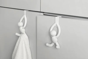 Umbra Buddy Over The Cabinet Hook Set of 2, White