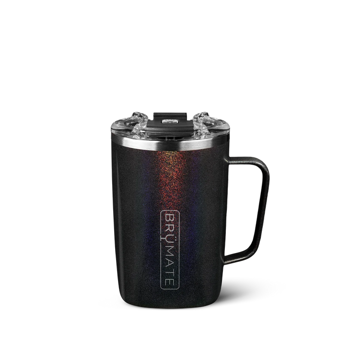 BruMate Toddy Insulated Mug 16oz, Glitter Charcoal