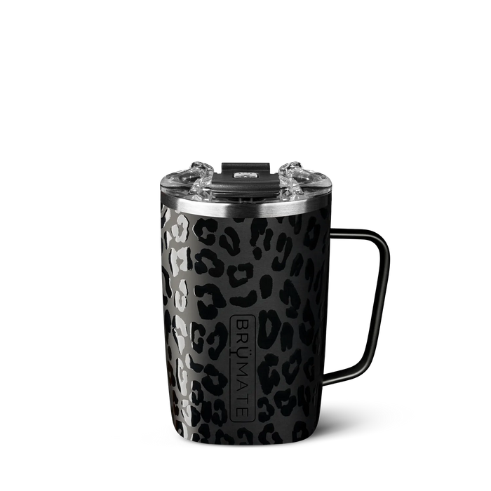 BruMate Toddy Insulated Mug 16oz, Onyx Leopard