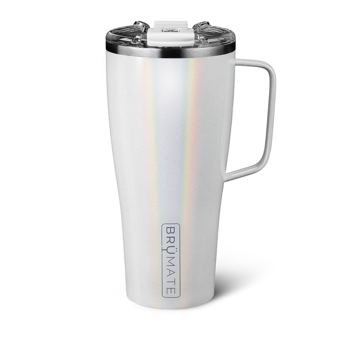 BruMate Toddy XL Insulated Mug 32oz, Glitter White