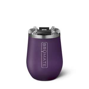 BruMate Uncork'd XL Wine Tumbler 14oz, Amethyst