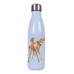 Wrendale Designs Water Bottle 500ml, 'Daisy Coo' Highland Cow