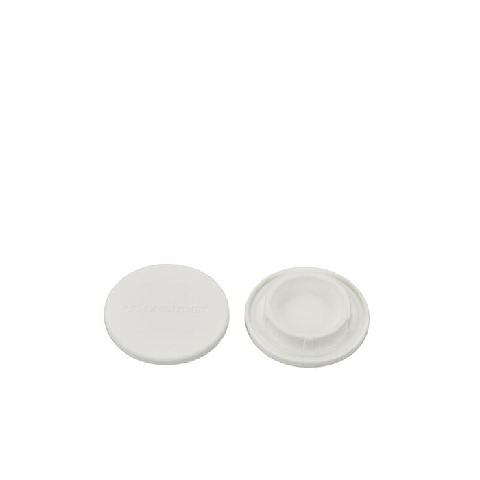 Le Creuset Silicone Mill Caps Set of 2, White