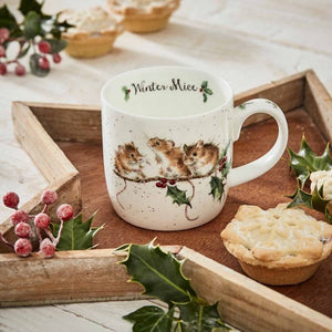 Wrendale Designs Mug 11oz, ‘Winter Mice’