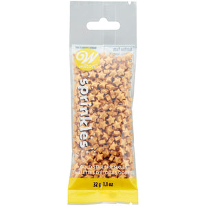 Wilton Stars Sprinkles Pouch 30 g, Gold